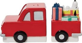 Peanuts - Snoopy Red Truck Salt &amp; Pepper Shaker by Enesco D56 - £20.35 GBP