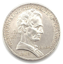 1918 Lincoln Commemorative 50C Half Dollar About Uncirculated AU Nice Lu... - $212.71