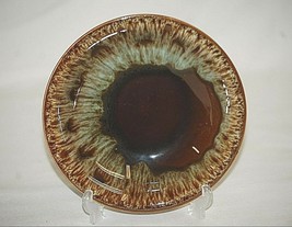 Old Vintage Brown Drip Glazed Stoneware 6&quot; Fruit Dessert Sauce Bowl Unmarked - £10.08 GBP