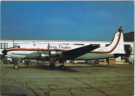 Postcard Airplane Douglas DC-4/C-54 Aero Trades - £3.94 GBP