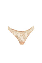 Agent Provocateur Womens Thongs Luxurious Sheer Floral Lace Beige Size S - £110.40 GBP