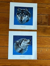 Cynthie Fraser Moonlight Vigilance Or Moonlight Song Howling Wolf Prints – 8 X 8 - £9.00 GBP