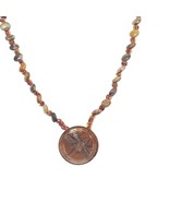 Vintage Multicolor Beads Stones Boho Dragonfly Pendant Necklace Costume ... - $35.43