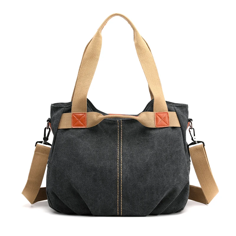 Canvas Hobos Bag Women Handbags Female Designer Large Capacity Leisure S... - £36.76 GBP