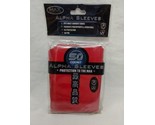 (1) (50) Pack Max Protection Red Standard Size Alpha Sleeves #7050FR - $23.75