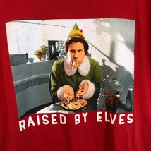Men&#39;s Buddy Elf Short Sleeve Graphic T-Shirt Holiday - Red Size-L NWT - £10.99 GBP