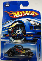 New 2006 Hot Wheels &#39;34 Ford 3 Window #190 Black Near Mint - £3.14 GBP