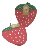 Dolly Parton 2-Pc Pot Holder Set Strawberry &amp; Butterfly Reversible DG Ex... - $28.02 CAD