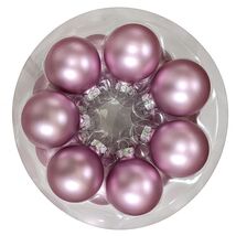 Lilac Purple Matte Glass Ball Christmas Ornaments 2 Inch Set of 14 - $29.68