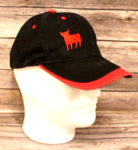 RED BULL EMBROIDERED BLACK &amp; RED ADJUSTABLE BACK BASEBALL CAP HAT COTTON... - $10.66