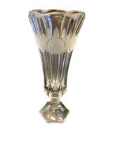Fostoria Glass Crystal Clear Glass Coin Bud Vase - £19.97 GBP
