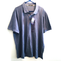 Member&#39;s Mark Stretch Pique Polo Size 2XL Navy Blue Short Sleeve NWT NEW - $23.70