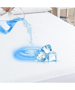 Twin Size Waterproof Cooling Mattress Protector Matress Pad Cover Breath... - £24.40 GBP+
