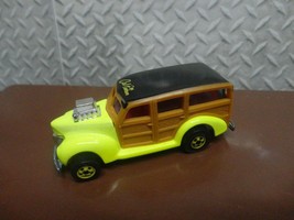 Loose Hot Wheels Yellow Cal Custom 40&#39;s Woodie w/Yellow Blackwalls - $8.95