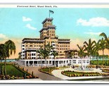 Fleetwood Hotel Miami Spiaggia Florida Fl Unp Wb Cartolina W6 - $3.37