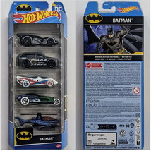 Hot Wheels Batman 5 Pack Arkham Batmobile Batcopter Boom Box Power Pisto... - £11.03 GBP
