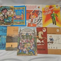Lot Of (9) Vintage Russian Children&#39;s Kids Books Castle Soldier Boy Sword  - £63.35 GBP