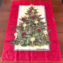 Sparkle CHRISTMAS TREE Yard Garden Flag Fabric 38x27&quot; by Sally Eckman Ro... - £5.45 GBP