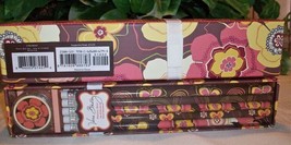 Vera Bradley Pencil Box Set Buttercup 10 #2 Pencils and Sharpener NIP Rare BTS - £9.41 GBP
