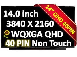L62770-001 HP 14&quot; LED LCD Display screen SPS-PANEL KIT UHD AG UWVA 400n - $99.98