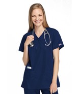 Cherokee Workwear Nurse Medical Scrub Short Sleeve Wrap Tunic 4801 NAVW ... - $21.17 CAD