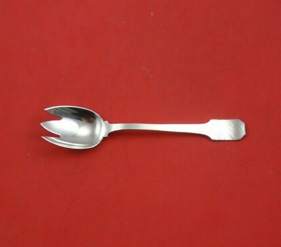 Norman Hammered by Shreve Sterling Silver Ice Cream Fork 5 1/4