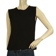 Purotatto Black Cashmere Round Neckline Sleeveless Vest Top Size M - $78.21