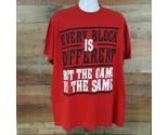 Triple Seven Men&#39;s T-Shirt Size 3XL Red Black Graphics &quot;Every Block is..... - $8.90