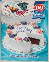 Milch Queen Plakat Happy Birthday Eiscreme Cakes 22x28 dq2 - £63.38 GBP