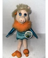 Vintage 80&#39;S Miss Piggy Muppets Nanco Large Stuffed Plush Blue Dress 12” - $32.84 CAD