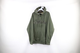 Vintage Cabelas Mens Medium Distressed Spell Out Camouflage Hoodie Sweat... - $33.62