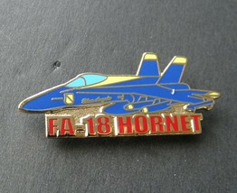 BLUE ANGELS HORNET FA-18 LAPEL HAT PIN NAVY USN BADGE 1.5 INCHES  - $5.74
