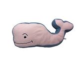 Vineyard Vines Throw Toss Pillow Pink Whale Logo blue gingham checked ed... - $39.10