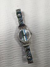 Swatch Watch JUICY DANCE Womens Stainless Steel clear green blue wristwatch - $43.00
