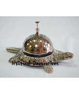 Vintage Decorative Desk Bell Silver tortoise table bell call bell desk bell - £24.26 GBP
