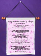 Strong Woman vs. Woman of Strength - Personalized Wall Hanging (415-1) - £15.73 GBP