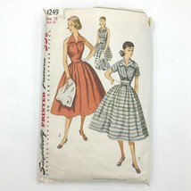 Vintage 1950s Simplicity Sewing Pattern 4249 Tea Dress &amp; Short Jacket UNUSED PT - £10.91 GBP