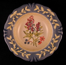 Flora Blossoms Decorative Plate Porcelain 8 7/8&quot; Pamela Gladding Made in China - £19.65 GBP