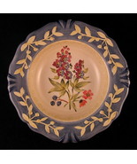 Flora Blossoms Decorative Plate Porcelain 8 7/8&quot; Pamela Gladding Made in... - £19.65 GBP