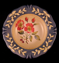 Flora Dog Rose Decorative Plate Porcelain 8 7/8&quot; Pamela Gladding Made in China - £19.65 GBP