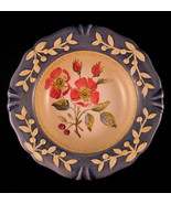 Flora Dog Rose Decorative Plate Porcelain 8 7/8&quot; Pamela Gladding Made in... - £19.61 GBP