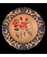 Flora Dog Rose Decorative Plate Porcelain 8 7/8&quot; Pamela Gladding Made in... - $34.28 CAD