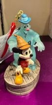Disney Parks Mickey Mouse with Ghost Light Up Figurine Ornament NEW image 2