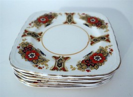 Set 6 x TUNSTALL Art Deco H&amp;K Sandwich Plates c1930&#39;s Gorgeous Decoration  - £31.92 GBP