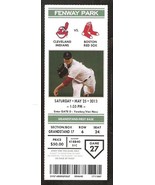 CLEVELAND INDIANS BOSTON RED SOX 2013 TICKET DUSTIN PEDROIA ASDRUBAL CAB... - £2.36 GBP