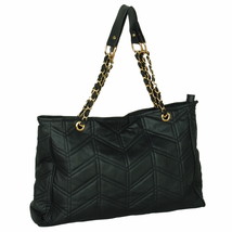 [Just Dance] Stylish Black Double Handle Leatherette Bag Handbag Purse - £34.35 GBP