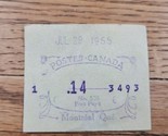 Canada Post Meter Cutout 1955 Montreal Quebec Postes Canada - $3.79