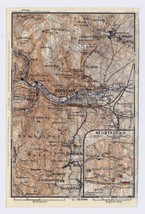 1925 Original Vintage Map Of Neustadt An Der Weinstrasse / Germany - £17.07 GBP