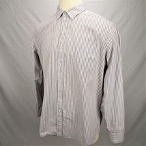 Claiborne Button Down Dress Shirt Mens 2XL Striped Long Sleeve Casual Apparel - £15.73 GBP