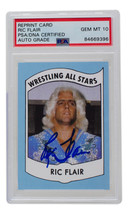 Ric Flair Signed 1982 Wrestling All Stars Card #27 PSA/DNA Auto Gem Mint 10 - £147.67 GBP